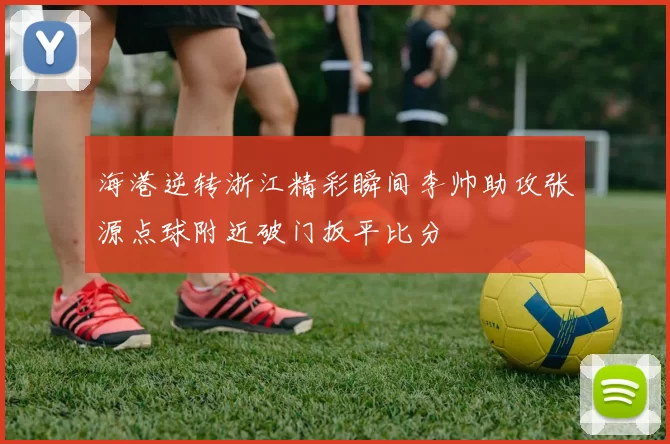 海港逆转浙江精彩瞬间李帅助攻张源点球附近破门扳平比分